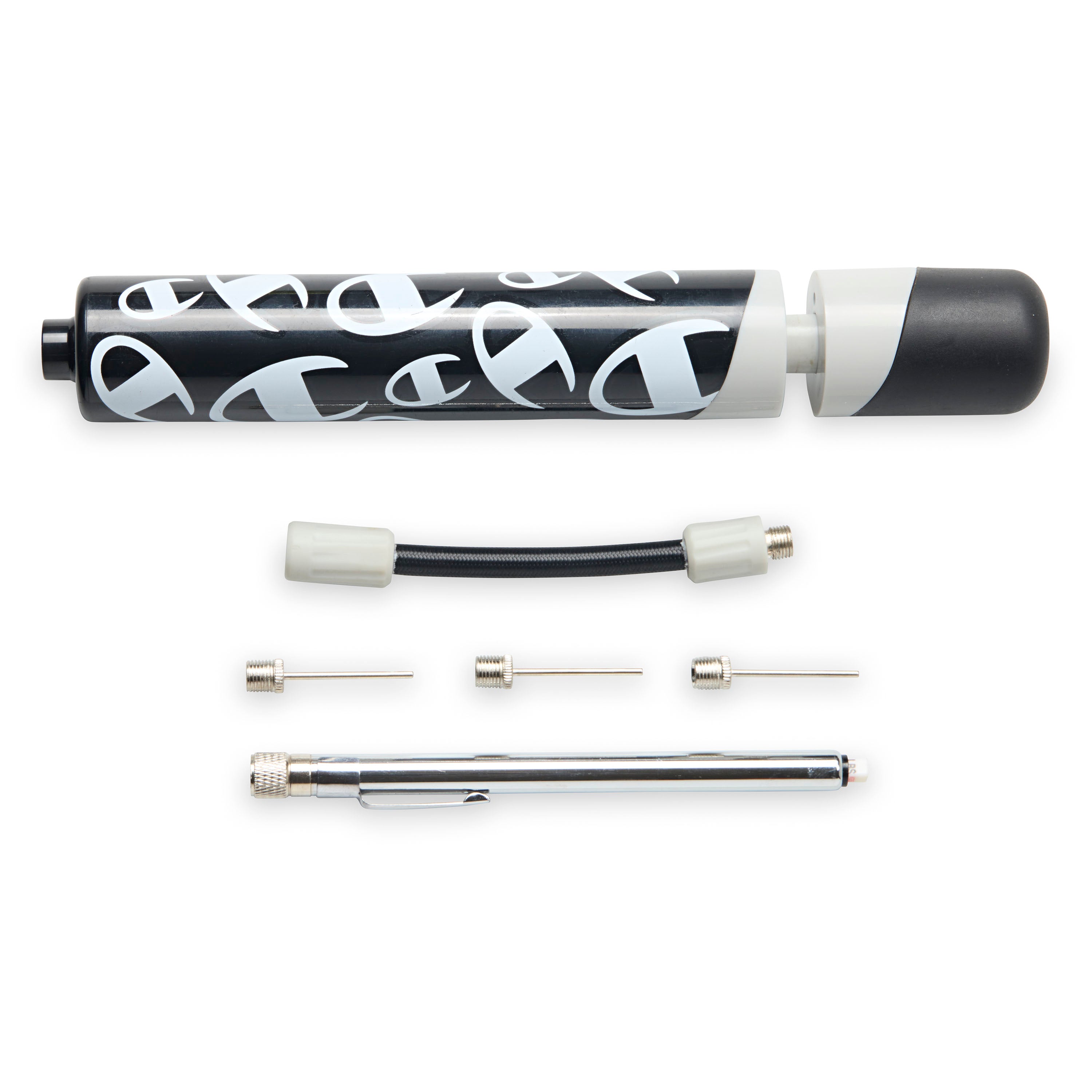 Inflator with accessories on a white background