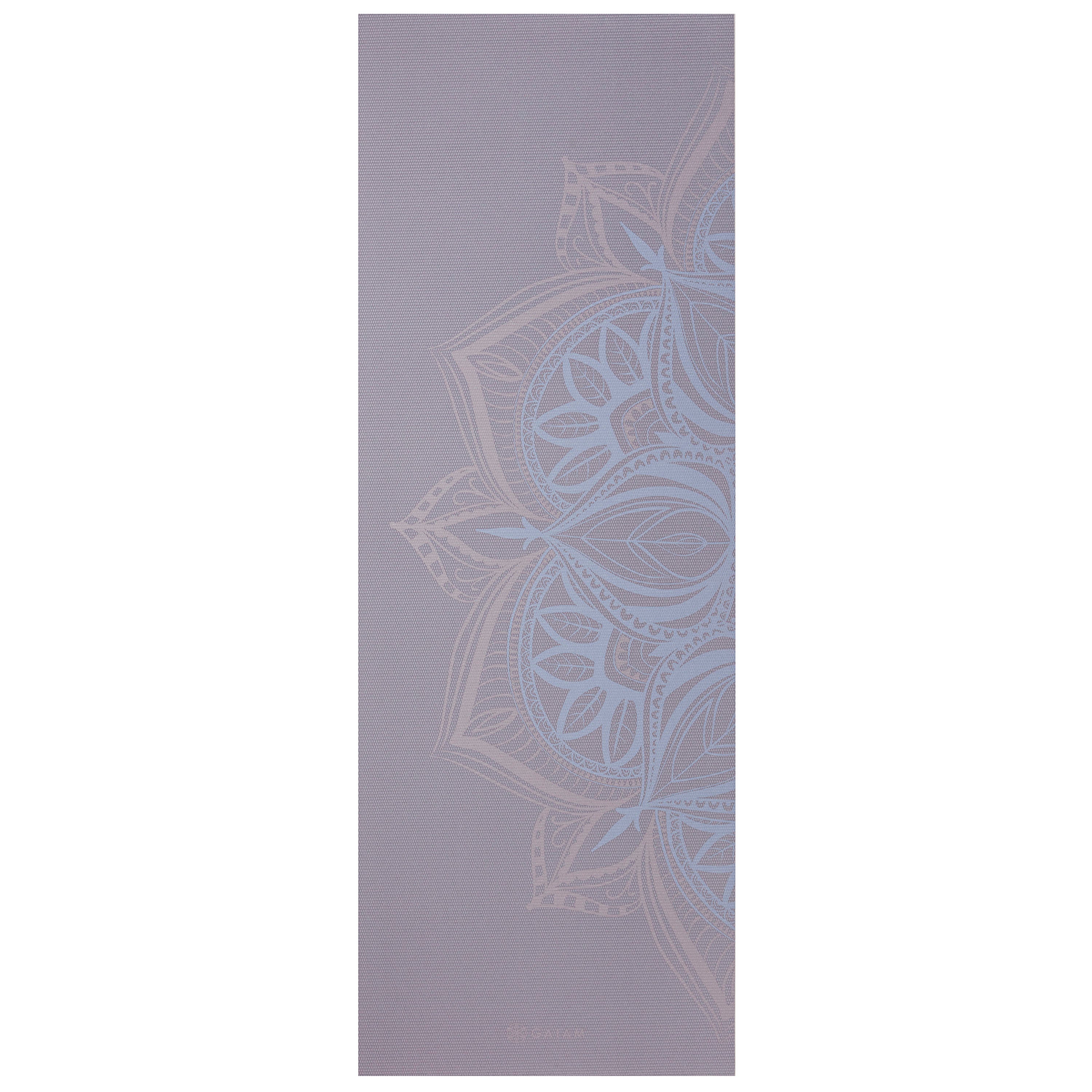 Gaiam Printed Point Yoga Mat (5mm) Dusty Purple Point flat